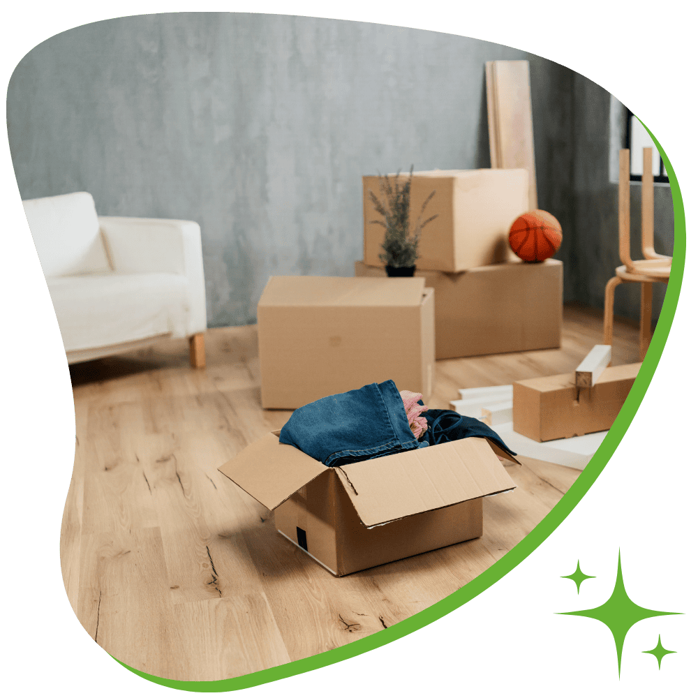Move-out cleaning service in Scranton, PA — cleaner sanitizing an empty apartment for handover